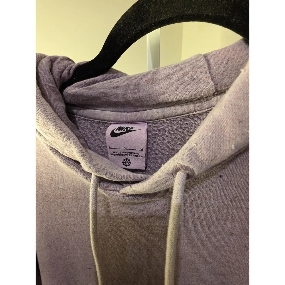 NIKE Sportswear Move To Zero Heathered Purple Hoodie‎ DA0680-596 Men's Size L